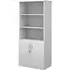 Upton Storage Cabinet with 4 Shelves - White, MDF