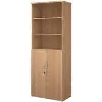 Upton Storage Cabinet with 5 Shelves - Beech, MDF