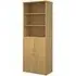 Upton Storage Cabinet with 5 Shelves - Oak, MDF