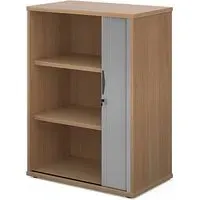Upton Tambour Storage Cabinet with 2 Shelves - Beech, MDF