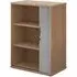 Upton Tambour Storage Cabinet with 2 Shelves - Beech, MDF