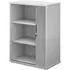 Upton Tambour Storage Cabinet with 2 Shelves - White, MDF