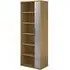 Upton Tambour Storage Cabinet with 5 Shelves - Oak, MDF