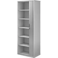 Upton Tambour Storage Cabinet with 5 Shelves - White, MDF