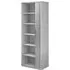 Upton Tambour Storage Cabinet with 5 Shelves - White, MDF