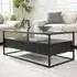 Urban Glass Top Coffee Table - Black