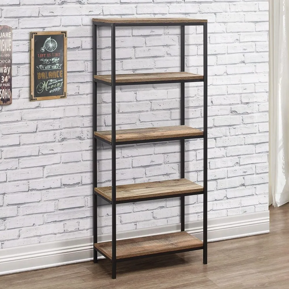 Urbana 4-Shelf Bookcase - Rustic image