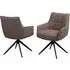 Urbana Dining Chairs with Black Legs - Sand, PU Leather