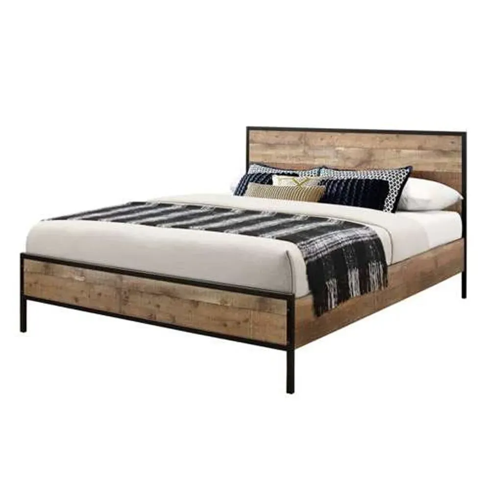 Urbana King Size Bed Frame - Rustic