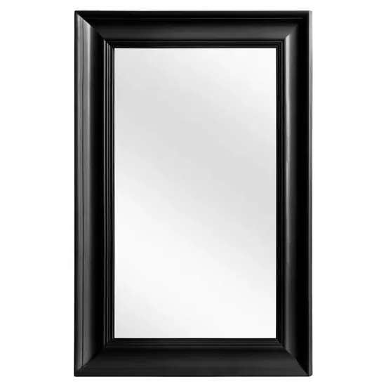 Urbana Wall Mirror - Black, Fir Wood image