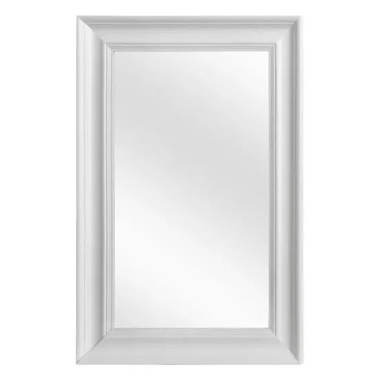 Urbana Wall Mirror - White, Fir Wood