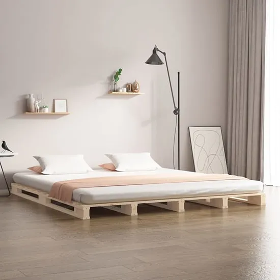 Urika Double Bed Frame - Natural, Pine
