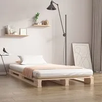 Urika Single Bed Frame - Natural, Pine alternate view