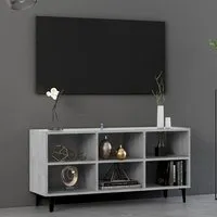 Usra TV Stand with Storage - Concrete Effect, Engineered Wood