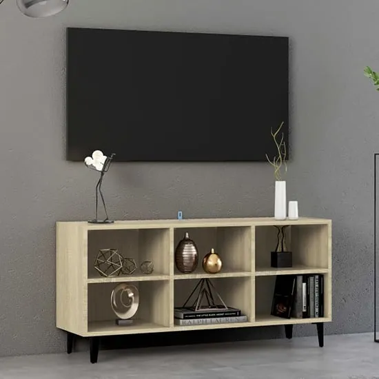 Usra TV Stand with Storage - Sonoma Oak, Engineered Wood image