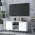 Usra TV Stand with Storage - White, Engineered Wood