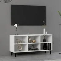 Usra TV Stand with Storage - White, Engineered Wood