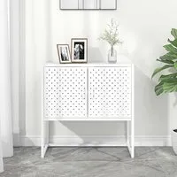 Utara 2-Door Storage Cabinet - White, Steel alternate view