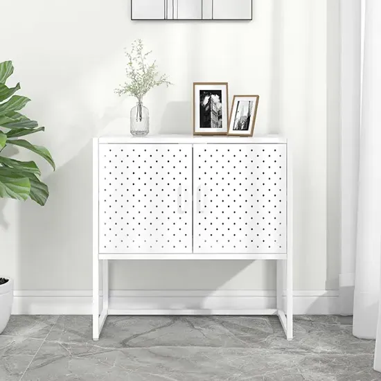 Utara 2-Door Storage Cabinet - White, Steel product