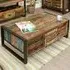 Utica Coffee Table with 4 Doors 4 Drawers - Satin Lacquer
