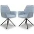Utica Dining Chairs Set of 2 - Light Blue, Fabric