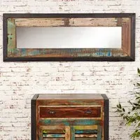 Utica Medium Wall Mirror - Satin Lacquer, Wood