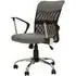 Utica Office Chair with Chrome Arms - Grey, Fabric