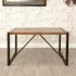 Utica Small Dining Table - Satin Lacquer, Reclaimed Wood