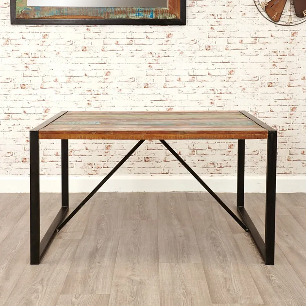 Utica Small Dining Table - Satin Lacquer, Reclaimed Wood image