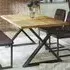 Utica Small Dining Table with Diagonal Legs - Satin, Wood
