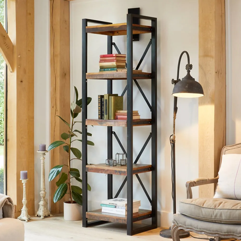 Utica Tall Bookcase with 5 Shelves - Satin Lacquer image