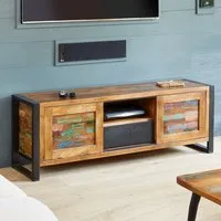 Utica TV Stand with Sliding Doors - Satin Lacquer