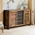 Utica Wide Sideboard with 2 Doors 4 Drawers - Satin Lacquer