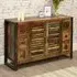 Utica Wide Sideboard with 2 Doors 6 Drawers - Satin Lacquer
