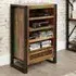 Utica Wooden Bookcase with 4 Shelves 1 Drawer - Satin Lacquer