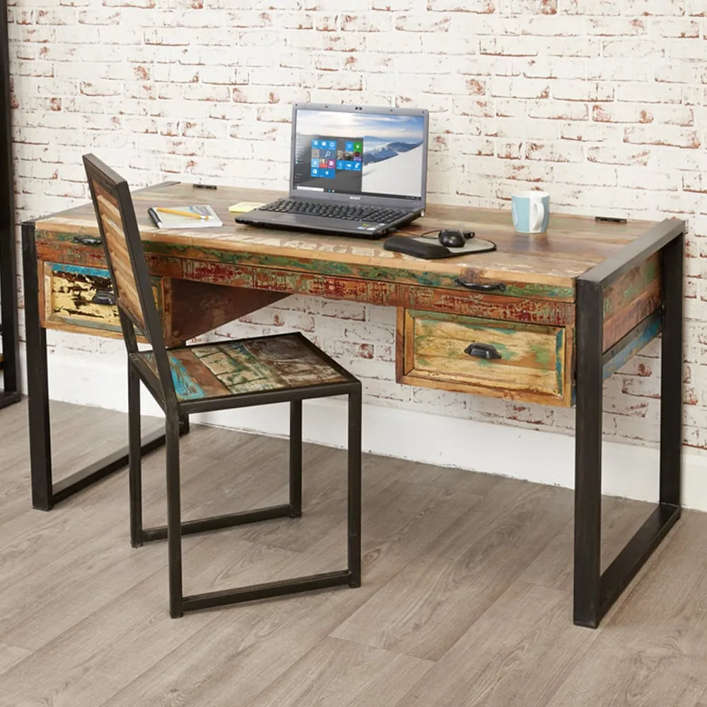 Utica Wooden Laptop Desk with 2 Drawers - Satin Lacquer image