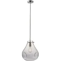 Utopia Ceiling Pendant Light - Chrome, Clear