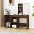 Vachel Dressing Table with LED Lights - Brown Oak