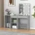 Vachel Dressing Table with LED Lights - Grey Sonoma Oak
