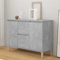 Vaeda Sideboard with 2 Doors 2 Drawers - Concrete Effect