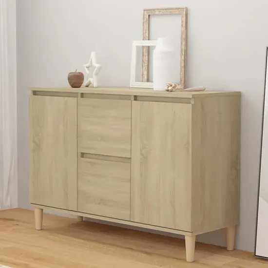 Vaeda Sideboard with 2 Doors 2 Drawers - Sonoma Oak