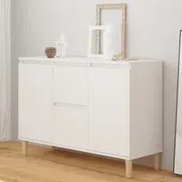 Vaeda Sideboard with 2 Doors 2 Drawers - White, Engineered Wood