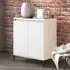 Vaeda Sideboard with 2 Doors - White, Engineered Wood