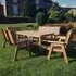 Vail 10-Seater Garden Dining Table Set - Natural, Wood