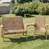 Vail 3-Seater Garden Trio Seating with Table - Natural