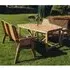 Vail 4-Seater Garden Dining Table Set - Natural, Wood