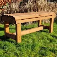 Vail Backless Garden Bench - Natural