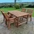 Vail Garden Dining Set with 4 Chairs - Natural