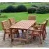 Vail Garden Dining Set with 5 Chairs - Natural