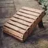 Vail Wooden Garden Footstool - Natural